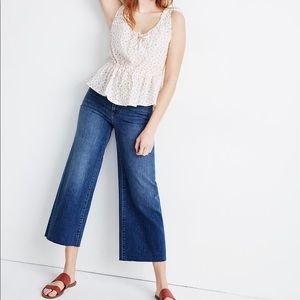 Madewell Wide Leg Crop Jeans